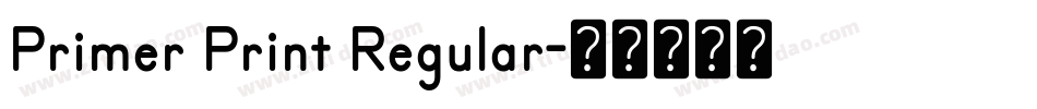 Primer Print Regular字体转换